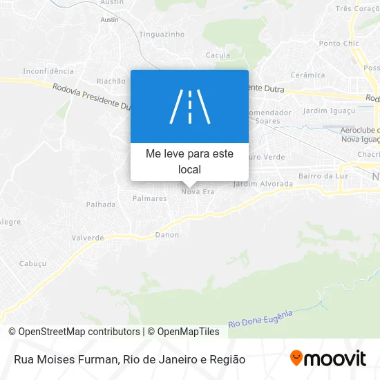 Rua Moises Furman mapa