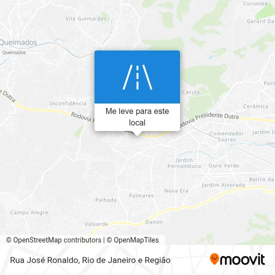 Rua José Ronaldo mapa