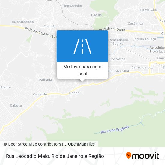 Rua Leocadio Melo mapa