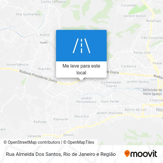 Rua Almeida Dos Santos mapa