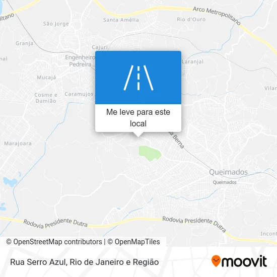 Rua Serro Azul mapa