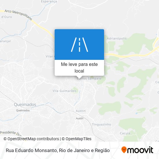 Rua Eduardo Monsanto mapa