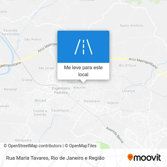 Rua Maria Tavares mapa