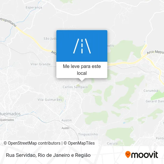 Rua Servidao mapa