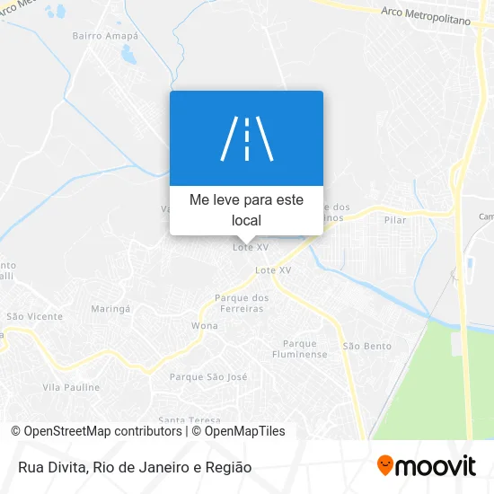 Rua Divita mapa