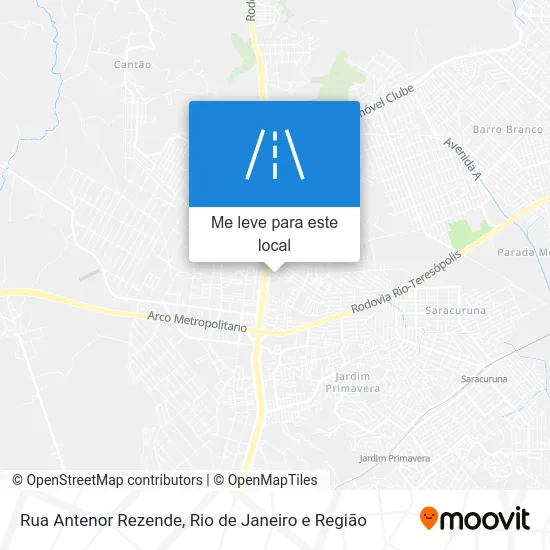 Rua Antenor Rezende mapa