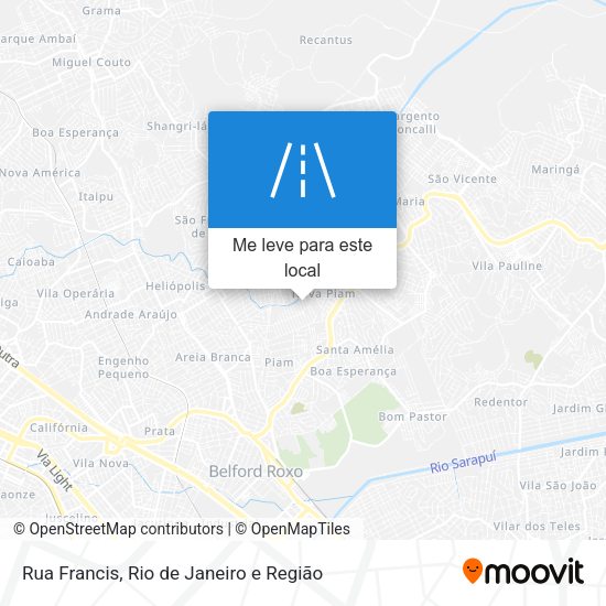 Rua Francis mapa