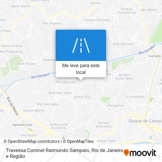 Travessa Coronel Raimundo Sampaio mapa
