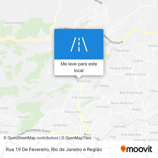 Rua 19 De Fevereiro mapa