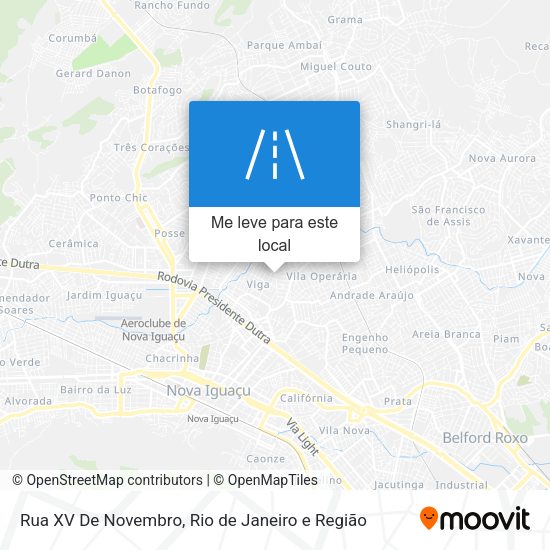 Rua XV De Novembro mapa