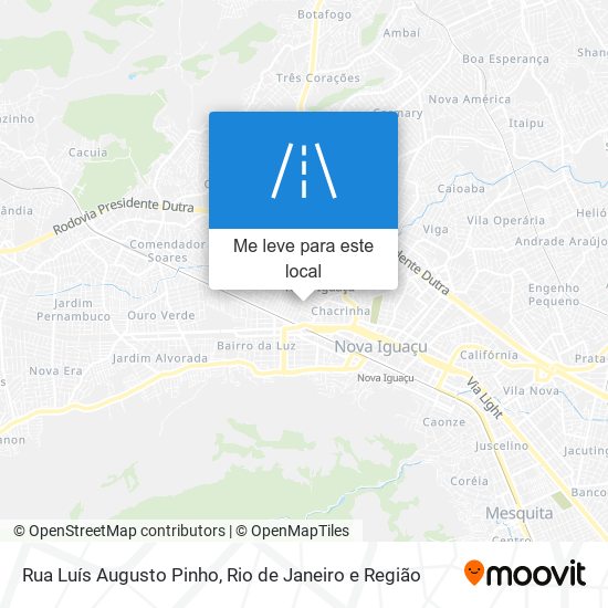 Rua Luís Augusto Pinho mapa