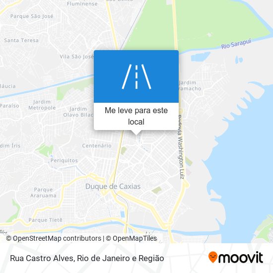 Rua Castro Alves mapa