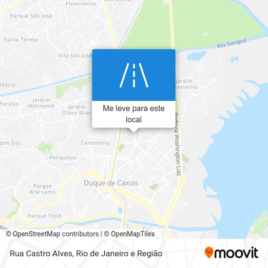 Rua Castro Alves mapa