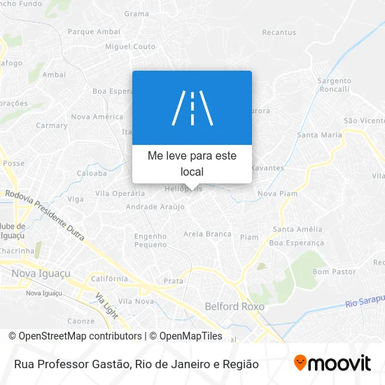 Rua Professor Gastão mapa