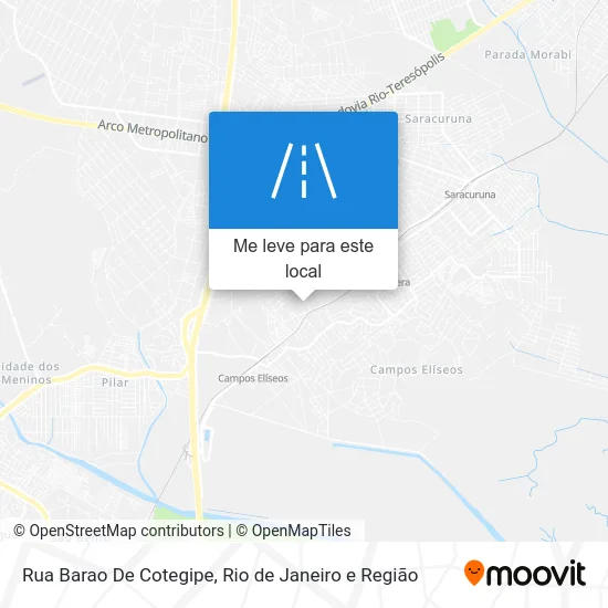 Rua Barao De Cotegipe mapa