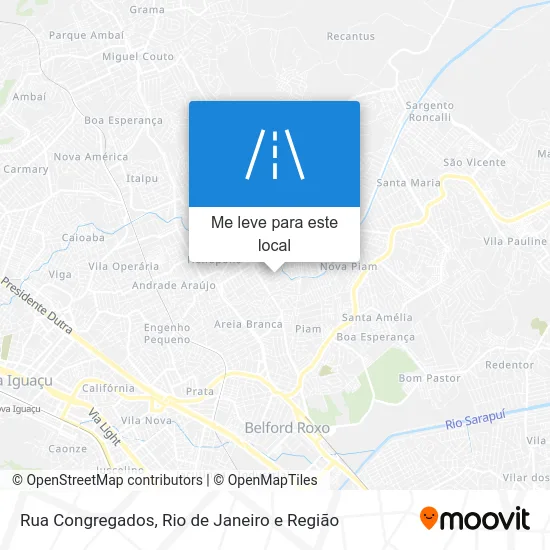 Rua Congregados mapa