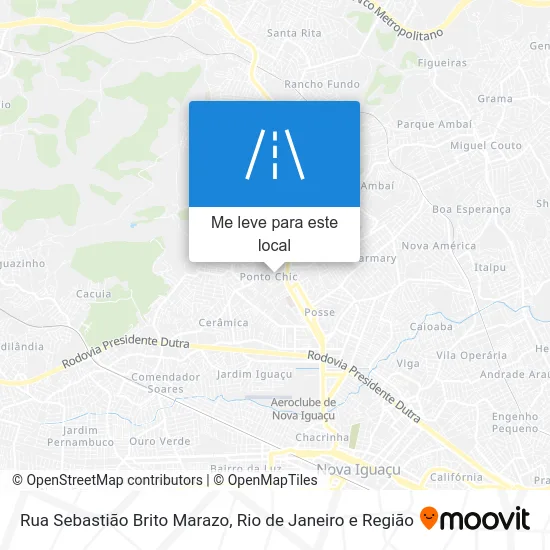 Rua Sebastião Brito Marazo mapa
