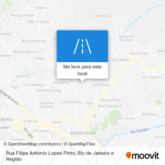 Rua Filipe Antonio Lopes Pinto mapa