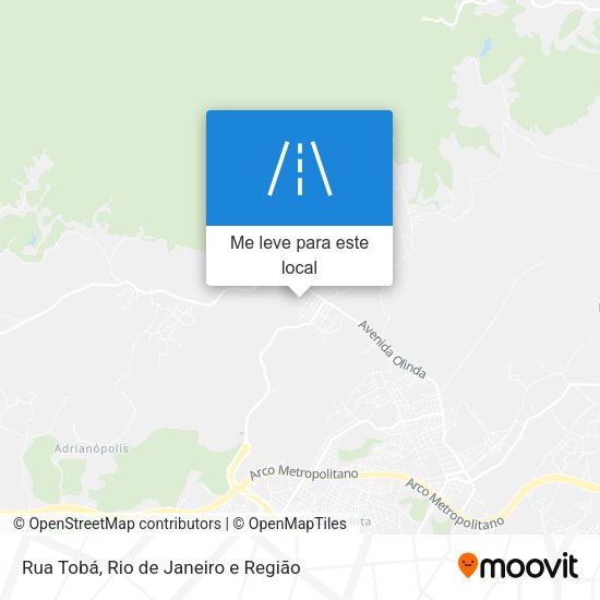 Rua Tobá mapa