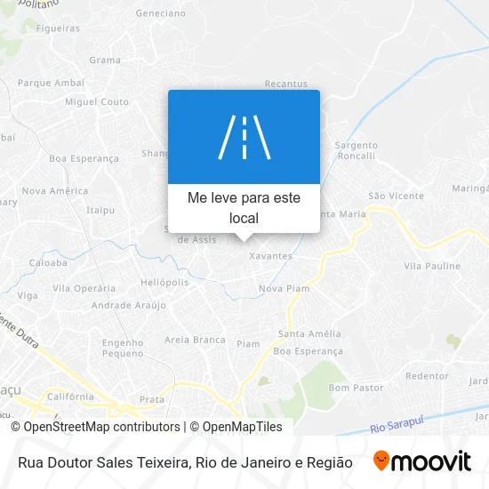 Rua Doutor Sales Teixeira mapa