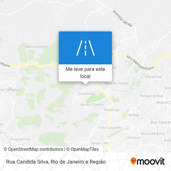 Rua Candida Silva mapa