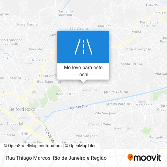 Rua Thiago Marcos mapa