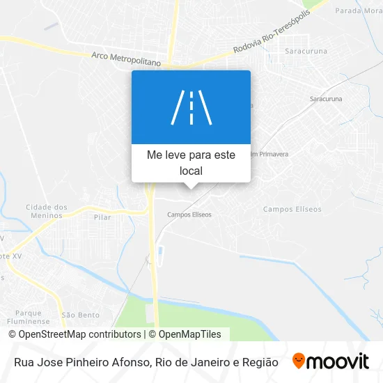 Rua Jose Pinheiro Afonso mapa