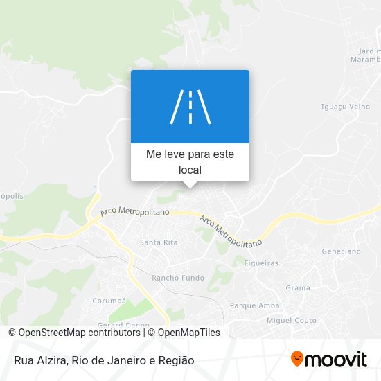 Rua Alzira mapa