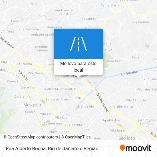 Rua Alberto Rocha mapa