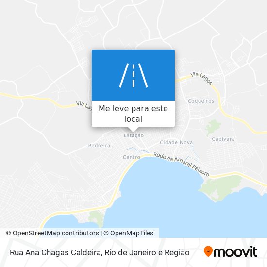 Rua Ana Chagas Caldeira mapa