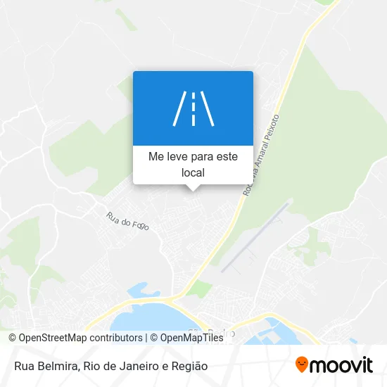 Rua Belmira mapa