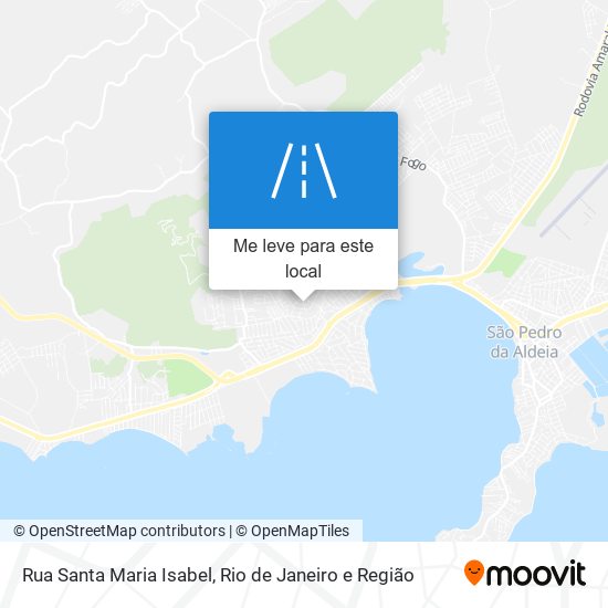 Rua Santa Maria Isabel mapa