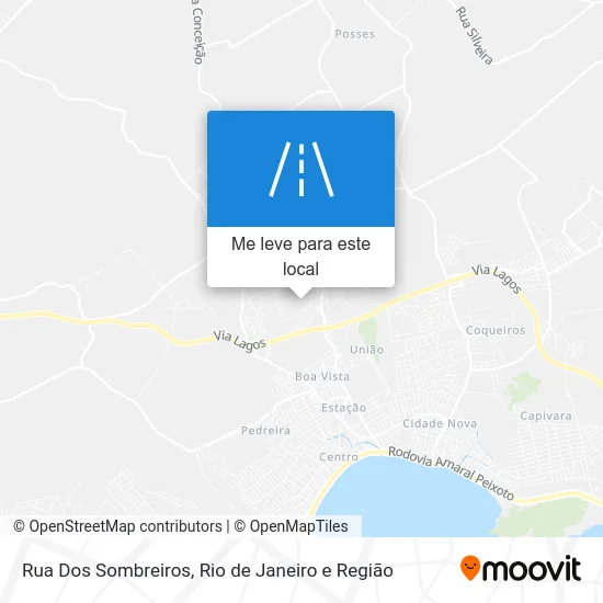 Rua Dos Sombreiros mapa