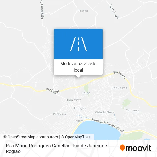 Rua Mário Rodrigues Canellas mapa
