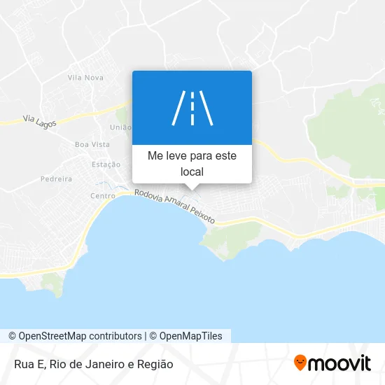 Rua E mapa