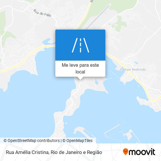 Rua Amélia Cristina mapa