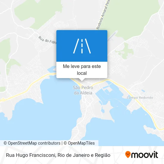 Rua Hugo Francisconi mapa