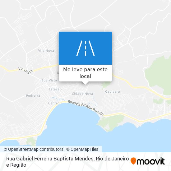 Rua Gabriel Ferreira Baptista Mendes mapa