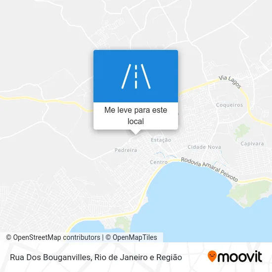 Rua Dos Bouganvilles mapa