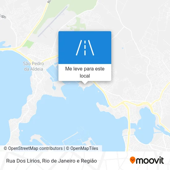 Rua Dos Lírios mapa