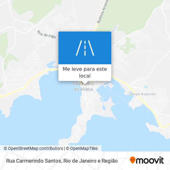 Rua Carmerindo Santos mapa