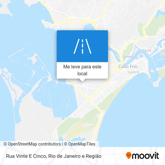 Rua Vinte E Cinco mapa