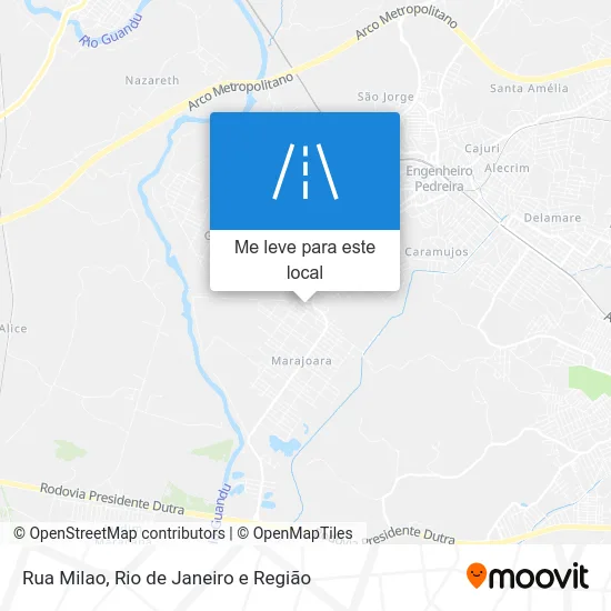 Rua Milao mapa