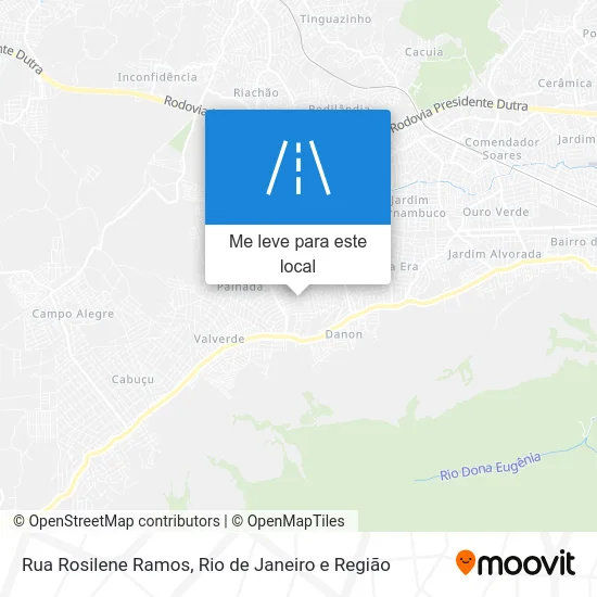 Rua Rosilene Ramos mapa