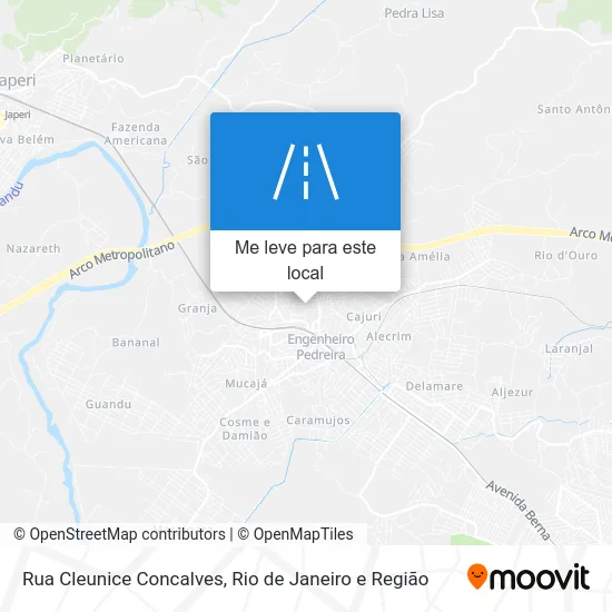 Rua Cleunice Concalves mapa