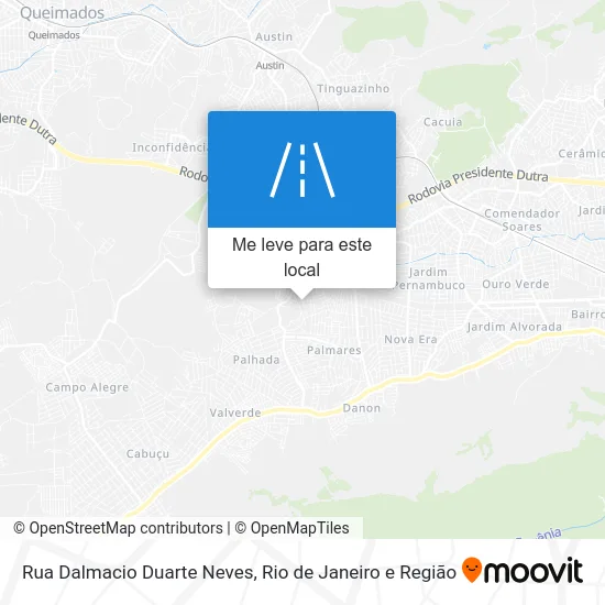 Rua Dalmacio Duarte Neves mapa