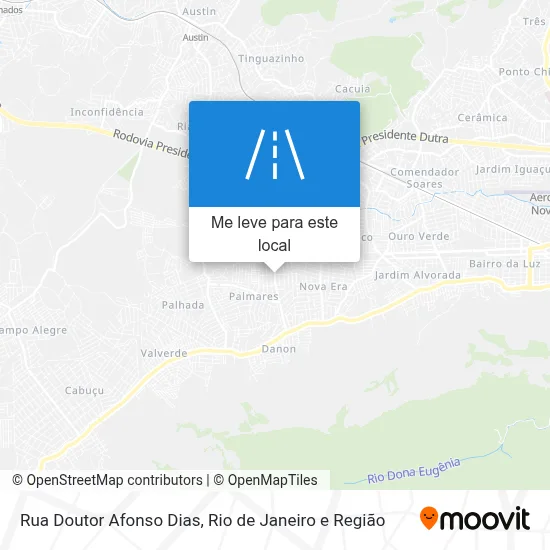 Rua Doutor Afonso Dias mapa