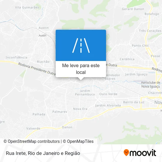 Rua Irete mapa