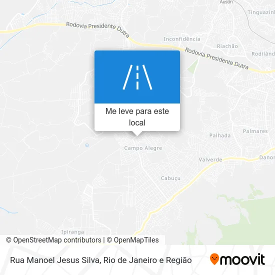 Rua Manoel Jesus Silva mapa