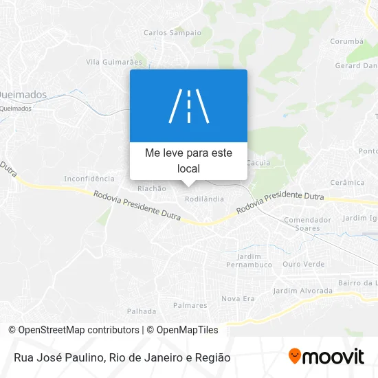 Rua José Paulino mapa